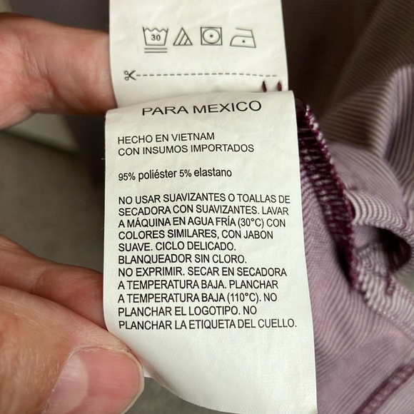 Callaway Purple & Silvery-White Striped Performance Polo Shirt - Picture 9 of 9